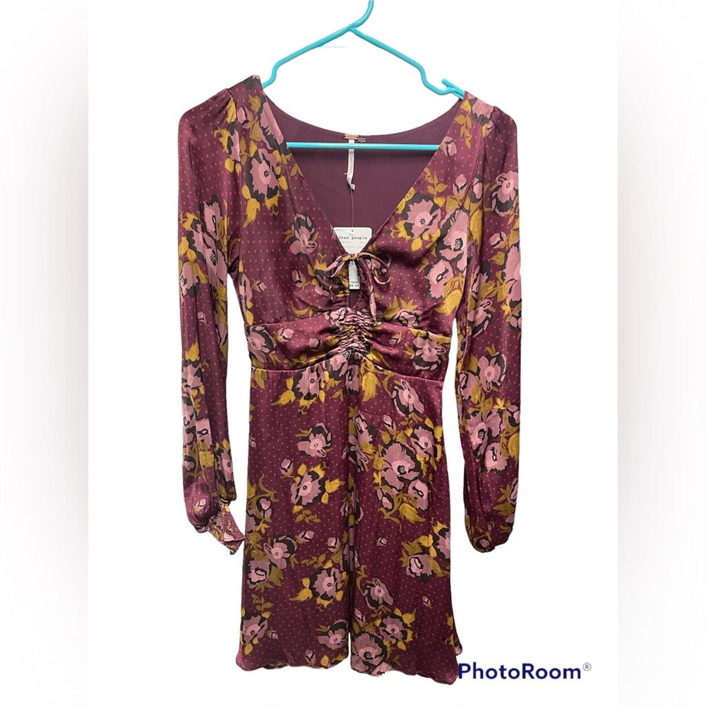 Silky floral Free People dress.